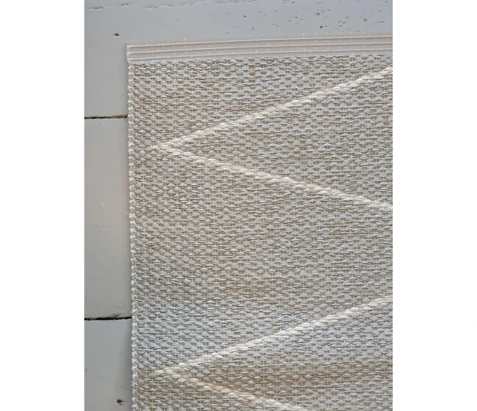 pappelina odd rare max linen vanilla muovimatto sisamatto ulkomatto ulkokayttoon ovimatto pellava vanilja valkoinen 70 x 60 cm 2 kuva