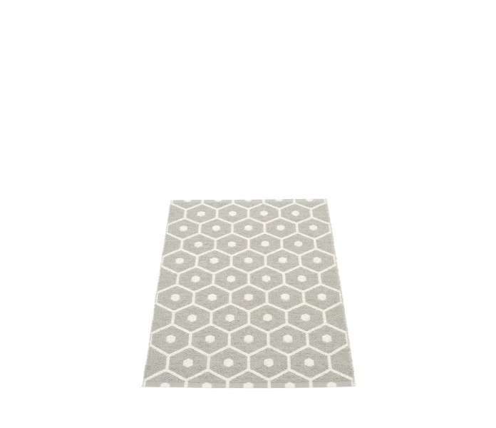 pappelina odd rare honey warm grey vanilla muovimatto sisamatto ulkomatto ulkokayttoon ovimatto harmaa vanilja valkoinen 70 x 100 cm kuva