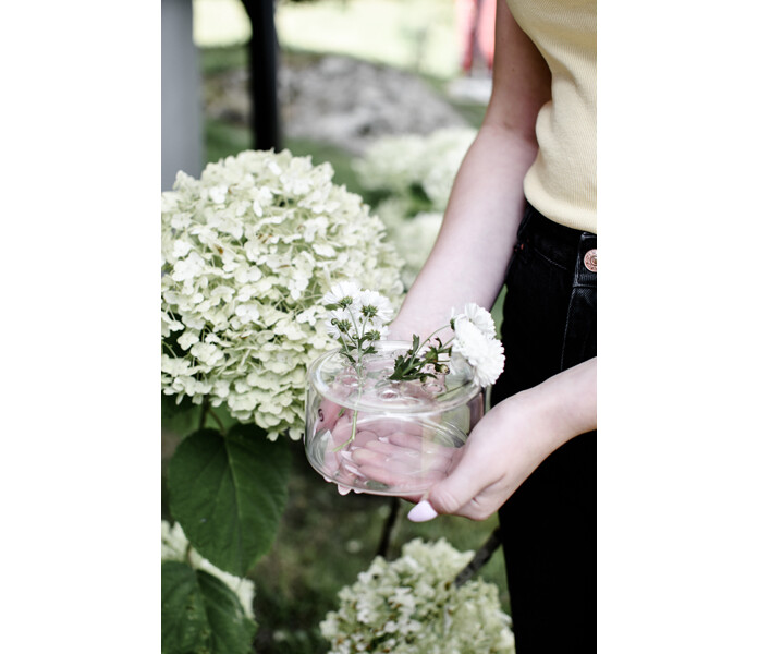 366126 SALTARO storefacory kirkas pieni lasimaljakko maljakko liten vas klarglas kuva