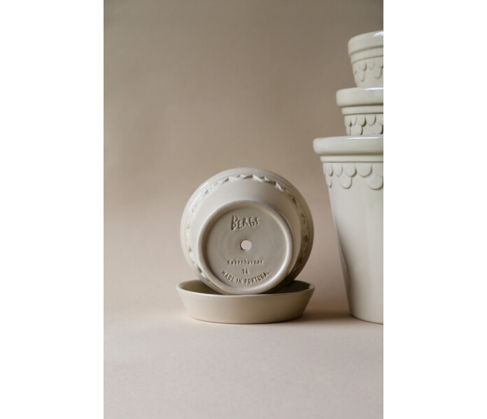 bergs potter copenhagen sandstone sandstone lasitettu ruukku saviruukku hiekka beige glaserad kruka lerkruka sand beige 3 kuva