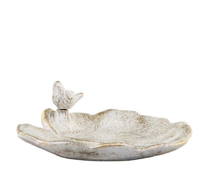 39070019 chic antique lintuallas lintukylpy puutarhakoriste tradgarddekoration fagelbad 2 kuva