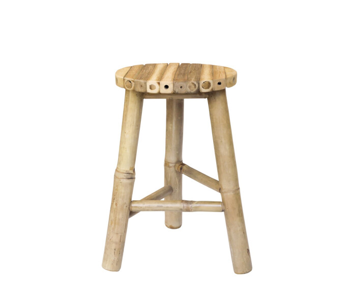 40040600 chic antique pieni bambu jakkara liten bambu pall kuva