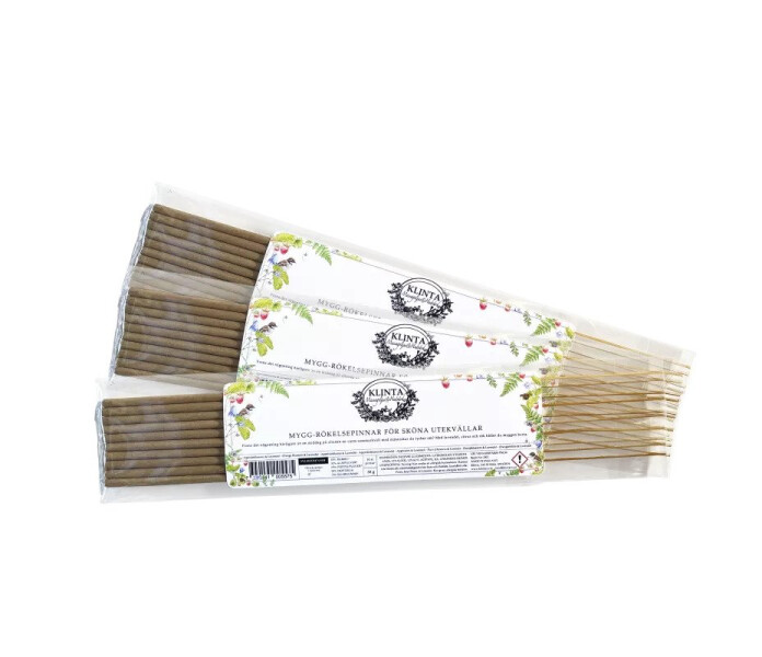 K80MYGG Klinta suitsuketikku rokelsepinne appelsiin apelsin laventeli lavendel hyttys mygg kuva