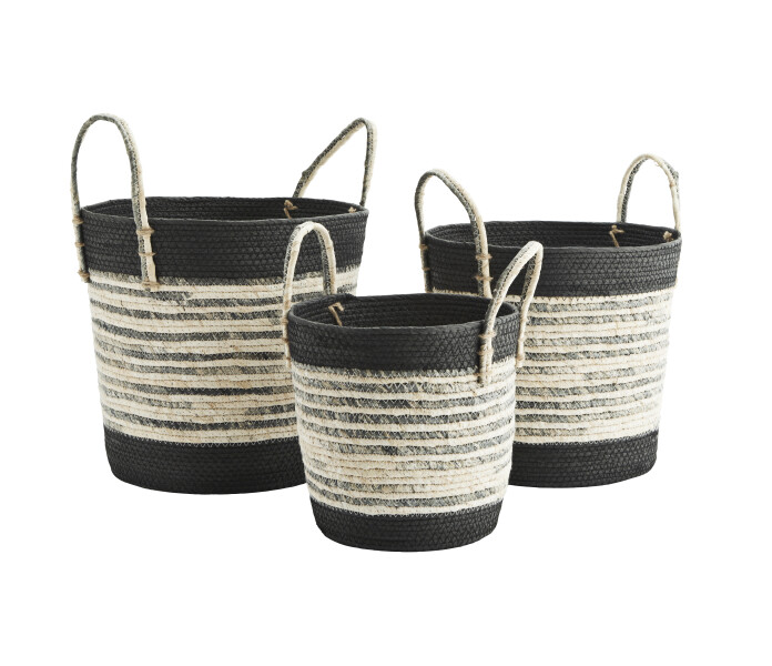 eg032919 madame stoltz maissilehti kori majsblad korg vaalea musta ljus svart kuva