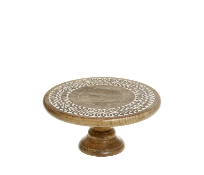 61084000 chic antique jalallinen kakkuvati puuta puinen kakfat tartfat med fot tra 2 kuva