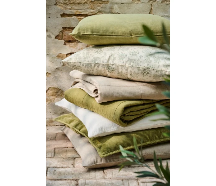 6203 73 ib laursen vihrea tyynynpaallinen pellava 50 x 50 cm 2 kuva