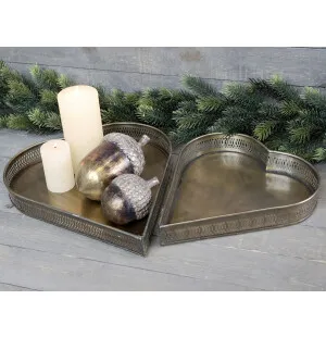 Chic Antique sydän tarjotin 4 x 28 x 25.5 cm kuva