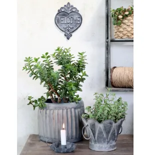 Chic Antique Welcome -kyltti metallia  kuva