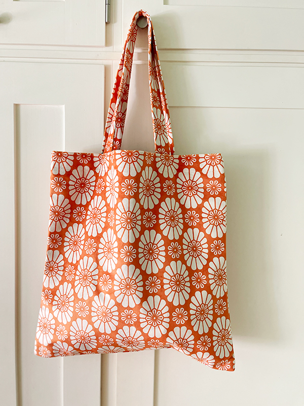 Vanilla Fly tote bag samettikassi oranssi 45 x 45 cm Sade