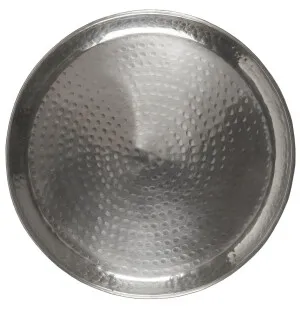 Ib Laursen pyöreä tarjotin antiikkihopea 40 cm kuva