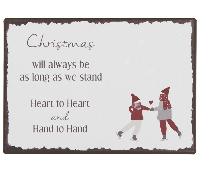 70111 00 ib laursen joulu jouluinen metallikyltti kyltti jul skylt kuva