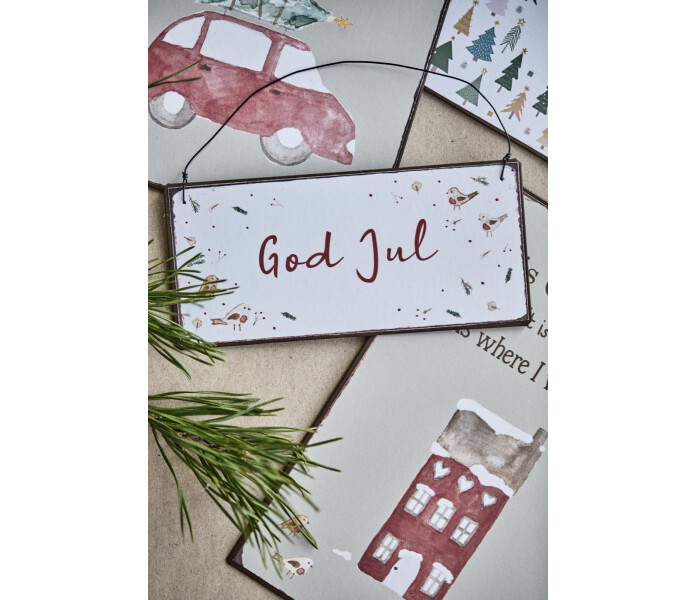 70153 00 ib laursen joulu jouluinen metallikyltti kyltti jul skylt 2 kuva