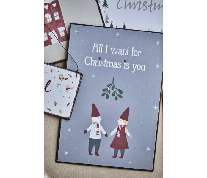 70157 00 ib laursen joulu jouluinen metallikyltti kyltti jul skylt 2 kuva