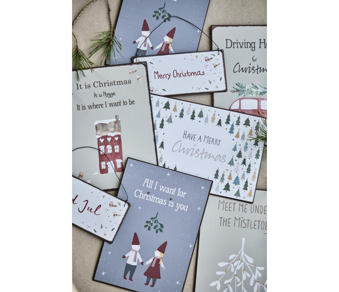 ib laursen joulu jouluinen metallikyltti kyltti jul skylt 2 kuva