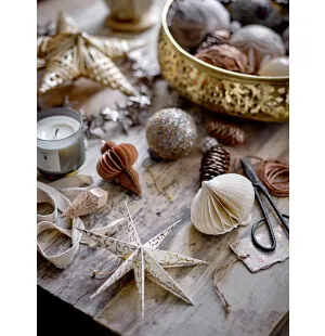 Bloomingville Milay paperikoriste ornamentti harmaa kuva