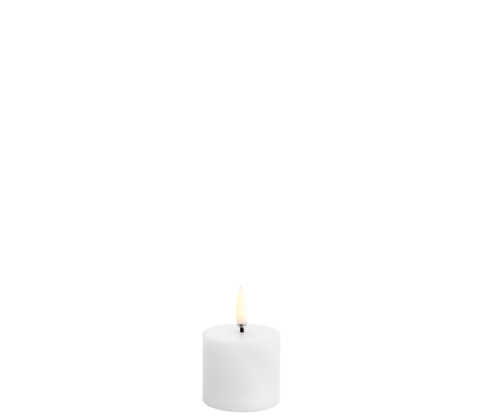 UL PI NW0505 Uyuni led poytakynttila blockljus valkoinen vit nordic white kuva