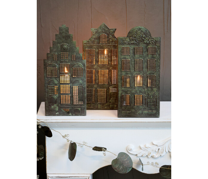 52014320 chic antique lyhty kynttilalyhty talo hus ljuslykta lykta 3 kuva