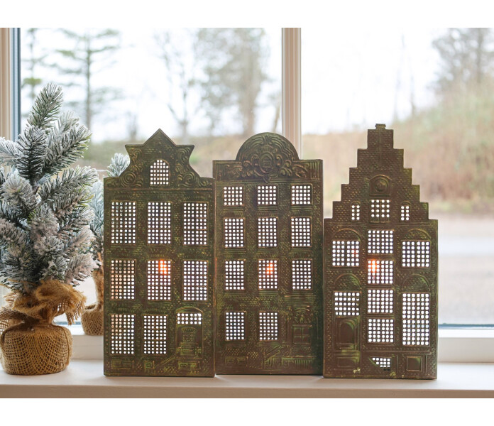 52014320 chic antique lyhty kynttilalyhty talo hus ljuslykta lykta kuva