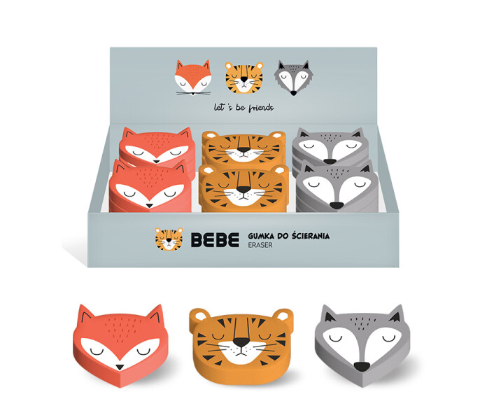 putinki elainaiheinen pyyhekumi suddgummi med djur tema kuva