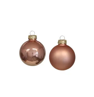 Alot Decoration joulupallo persikka matta 6cm kuva