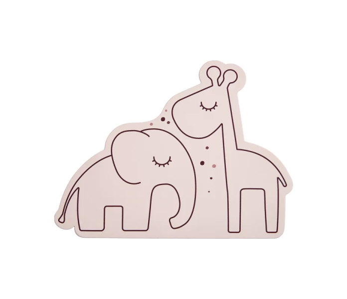 1006191 Done by deer Elphee Raffi ruokailualusta bordsunderlag roosa rosa kuva