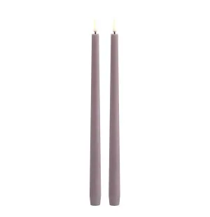 Uyuni LED-kruunukynttilä 32 cm 2 kpl - Light Lavender kuva