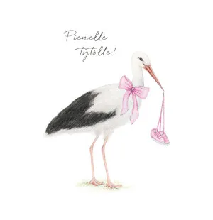 Putinki Lottie Murphy postikortti roosa haikara - Pienelle tytölle! kuva