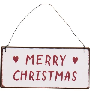 Ib Laursen metallikyltti 7 x 15 cm - Merry Christmas kuva