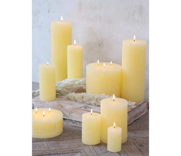 71049035 chic antique pieni vaaleankeltainen poytakynttila  04 kuva