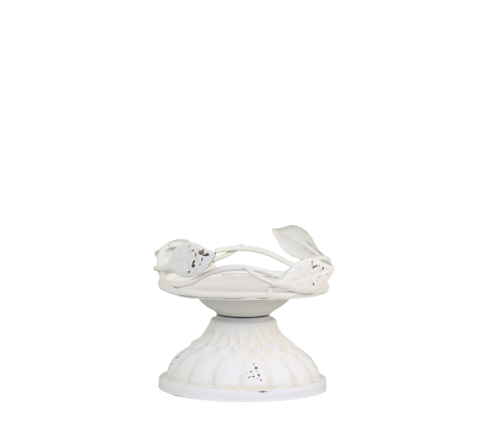 71061419 chic antique valkoinen kynttilaalusta kynttilanjalka kuva