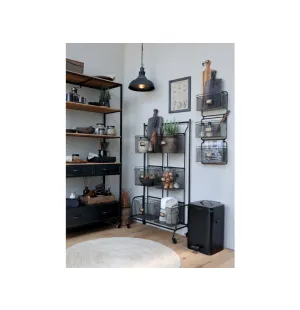 Chic Antique Factory Lamp kattovalaisin musta  kuva