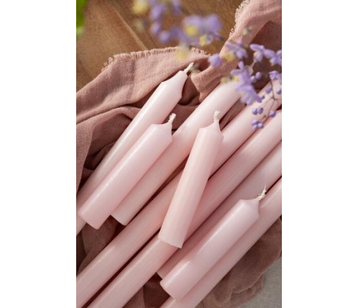 7211 05 Ib Laursen kruunukynttila lyhyt 11cm vaalea pinkki kronljus kort ljus pink 2 kuva