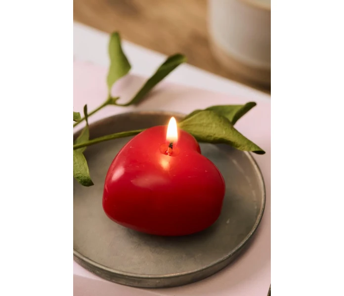 78040 33 ib laursen sydan kynttila sydankynttila punainen 2 kuva