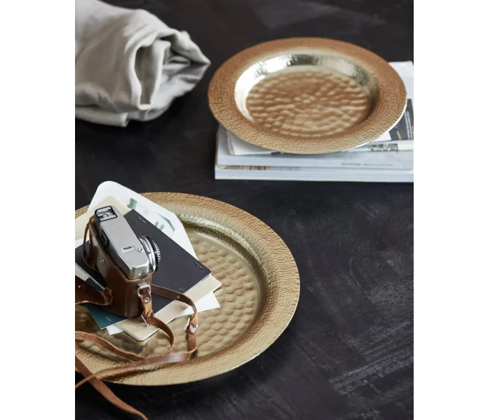 24155 Nordal Mastic tarjotin bricka fat vati kulta guld alumiini aluminium 2 kuva