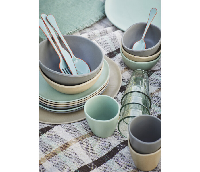 DWMP 5163 NB Madam Stoltz kulho melamiini skal melamin 11cm taupe 2 kuva