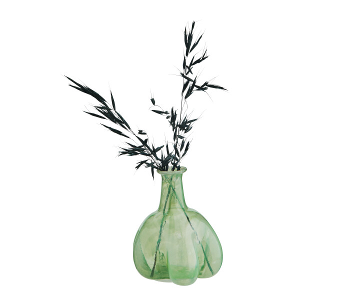 EV 11116 Madam Soltz pieni maljakko liten vas vihrea gron pullo flaska 12cm 2 kuva