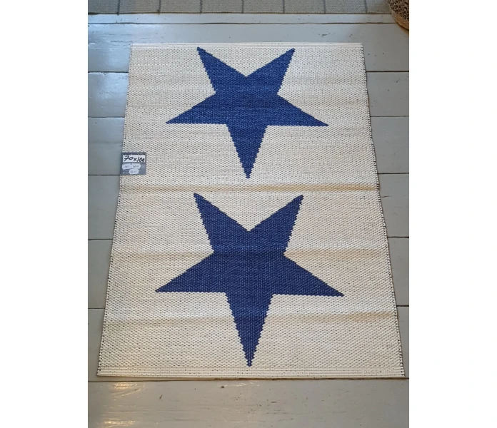 pappelina viggo muovimatto tahtimatto sininen valkoinen vanilja 70 x 100 cm 3 kuva