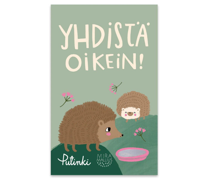 10013460 Putinki Mira Mallius yhdista oikein peli metsan elaimet kombinera ratt skogens djur spel kuva