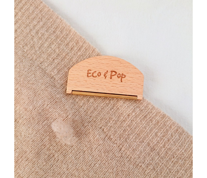 ECP016 EcoPop kashmirkampa kashmirborste metalli puu nukanpoistaja luddborttagare metall tra 2 kuva