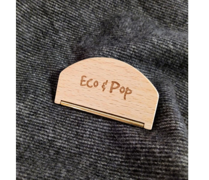 ECP016 EcoPop kashmirkampa kashmirborste metalli puu nukanpoistaja luddborttagare metall tra 3 kuva