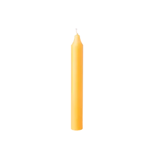 Affari Rustic kruunukynttilä keltainen 18cm kuva