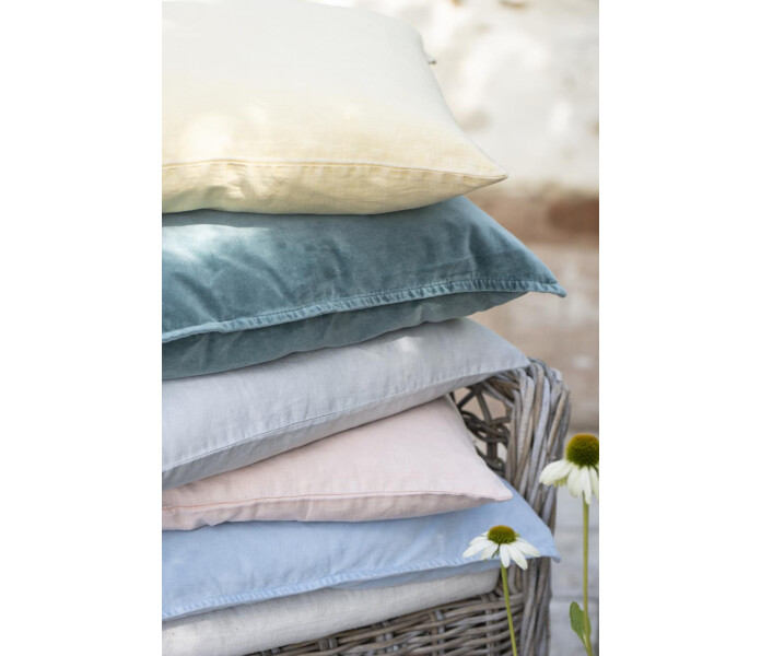 6203 05 ib laursen pellava tyynynpaallinen keltainen vaaleankeltainen ljusgul gul kuddfodral linne 50 x 50 cm 4 kuva