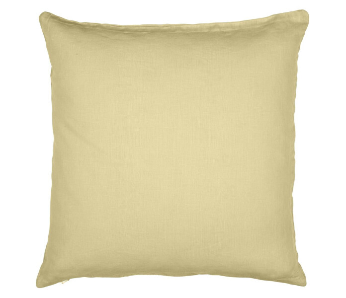 6203 05 ib laursen pellava tyynynpaallinen keltainen vaaleankeltainen ljusgul gul kuddfodral linne 50 x 50 cm kuva