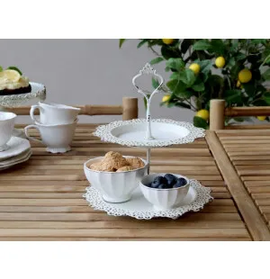 Chic Antique 2-kerros tarjotin 25,5 cm kuva