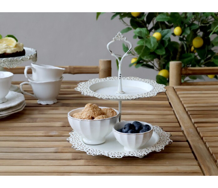 64086619 chic antique kerrostarjotin valkoinen vaningsfat vit kuva