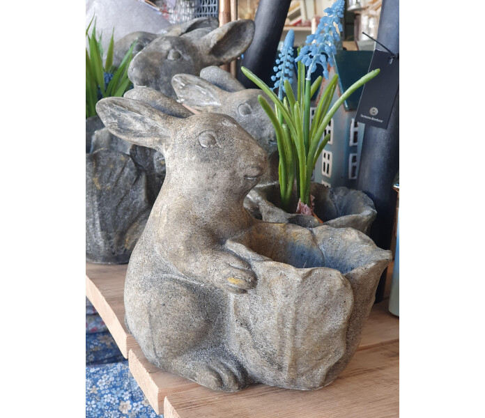 113601 miljogarden harmaa pupu ruukku gra kanin kruka 2 kuva