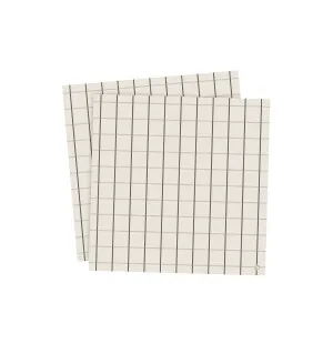 ERNST ruudullinen servetti beige/vihreä 20kpl 33 x 33 cm kuva