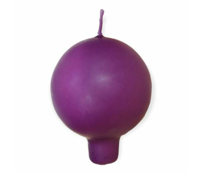 puttipaja jalallinen pallokynttila jalalla luumu plommon klotljus kuva