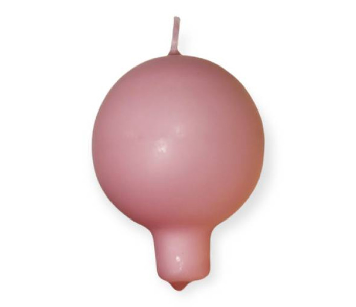 puttipaja jalallinen pallokynttila jalalla vanha roosa gammal rosa klotljus kuva