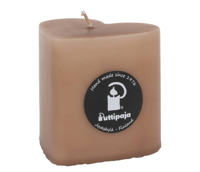 puttipaja sydankynttila jaden kaakao ruskea brun kakao hjarta ljus kuva